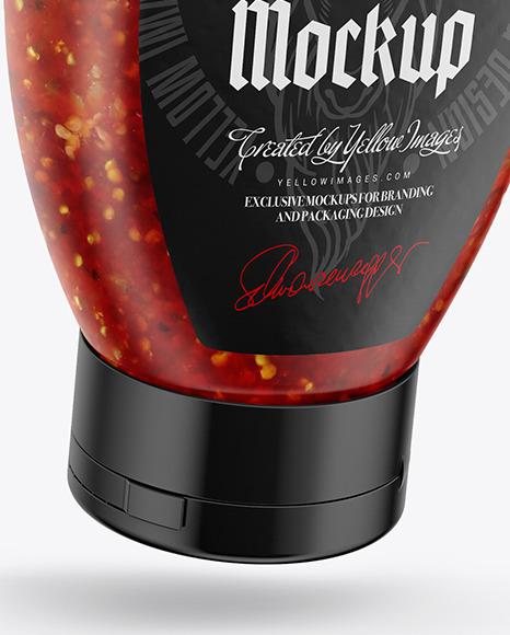 Sauce Bottle Mockup