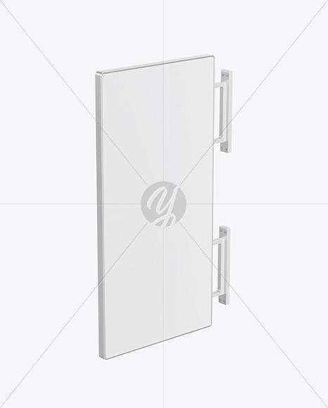 Metallic Signboard Mockup