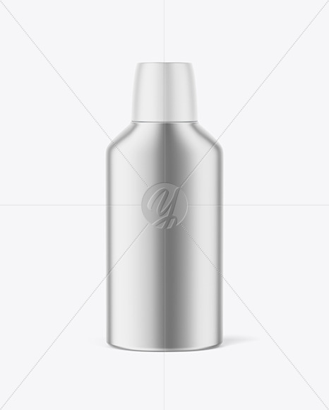 Cosmetic Metallic Bottle Mockup