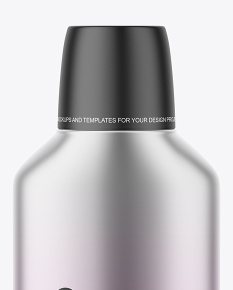 Cosmetic Metallic Bottle Mockup