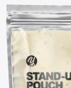 Clear Plastic Pouch w/ Tar Tar Sauce Mockup