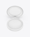 Cosmetic Compact Powder Mockup Cosmetic Compact Powder Mockup