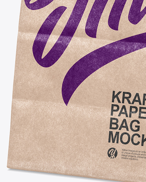 Kraft Paper Shopping Bag Mockup