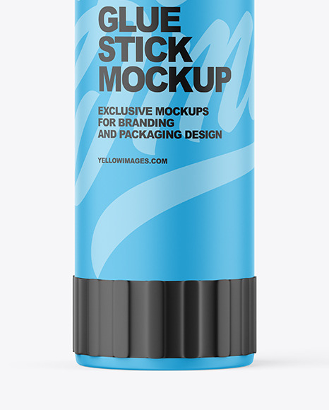 Matte Plastic Glue Stick Mockup