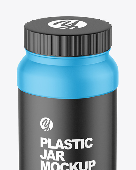 Matte Plastic Jar Mockup