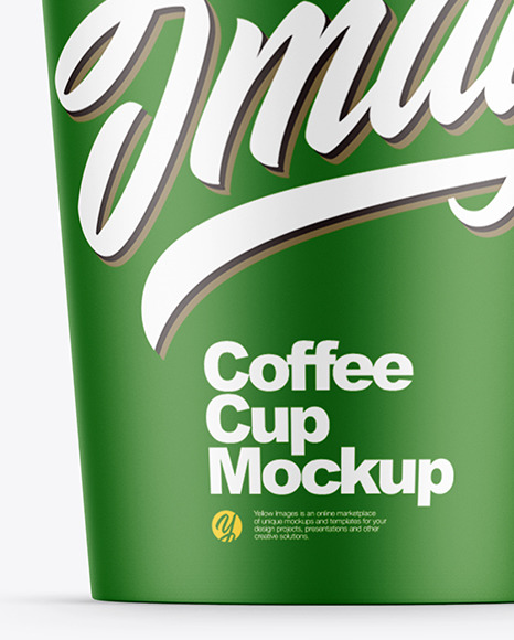 Matte Coffee Cup Mockup