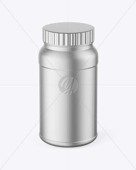 Matte Metallic Jar Mockup