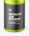 Matte Metallic Jar Mockup