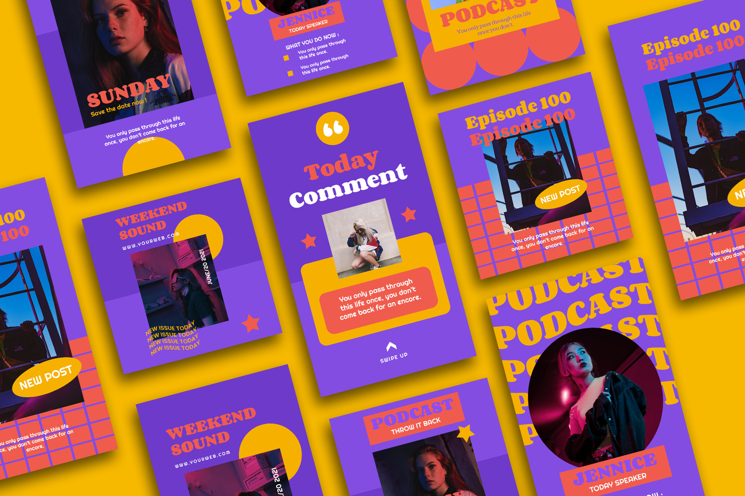 Justinea Instagram Template Justinea Instagram Template