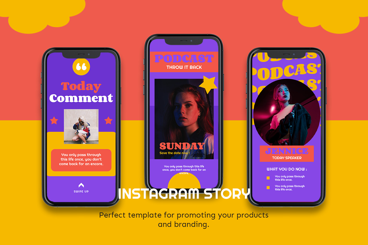 Justinea Instagram Template