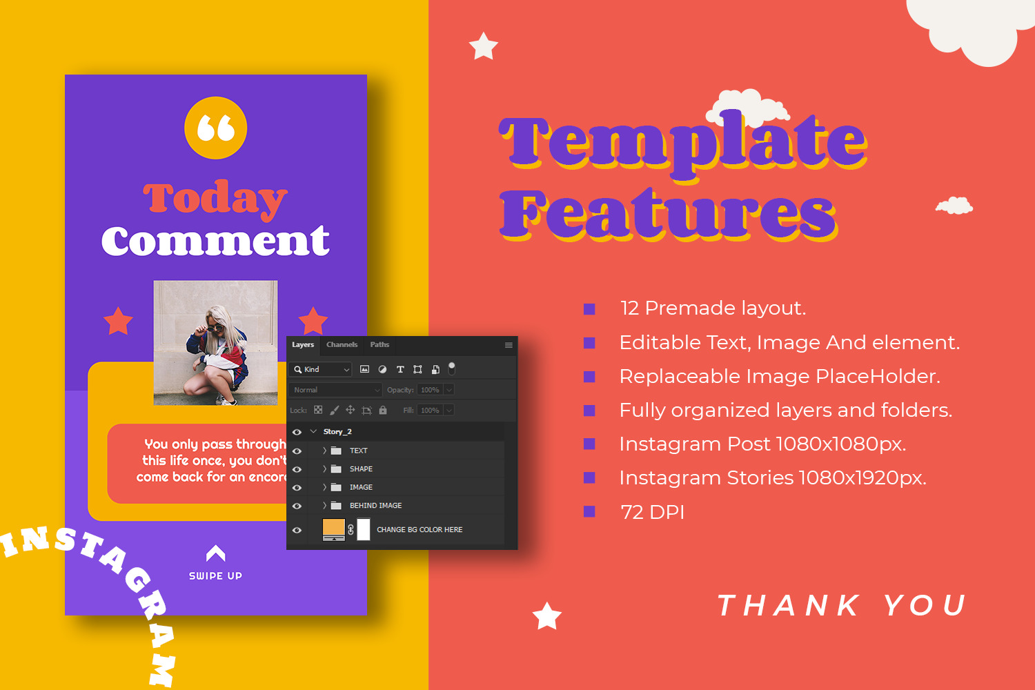 Justinea Instagram Template Justinea Instagram Template