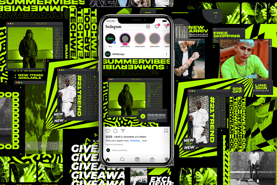 XNeON Instagram Post Kit XNeON Instagram Post Kit