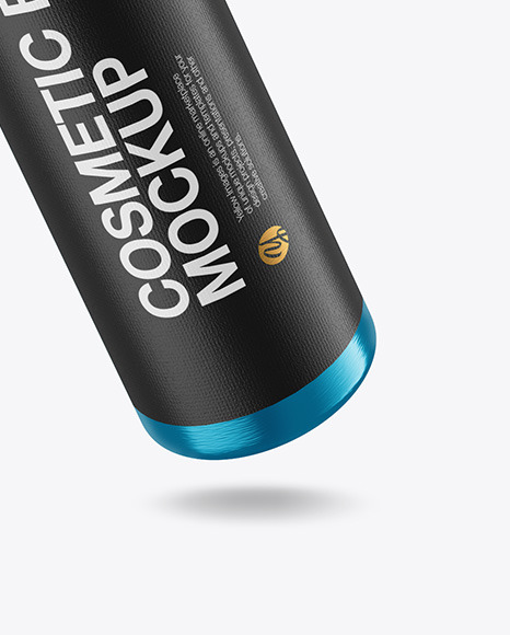 Metallic Cosmetic Bottle Mockup