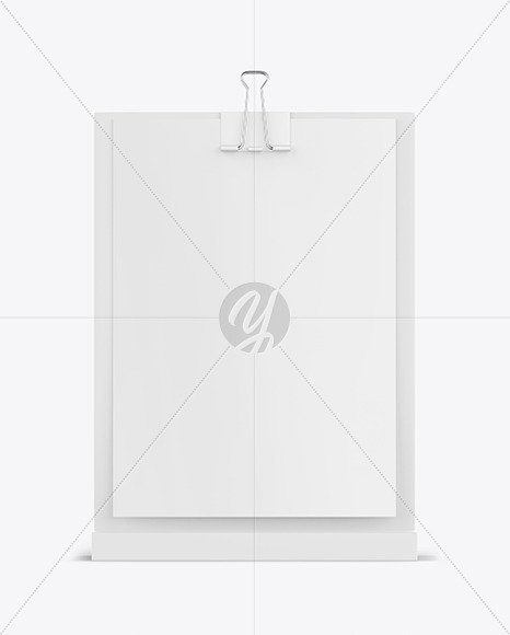 Table Tent With Binder Mockup