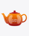 Glossy Teapot Mockup