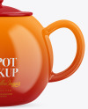 Glossy Teapot Mockup