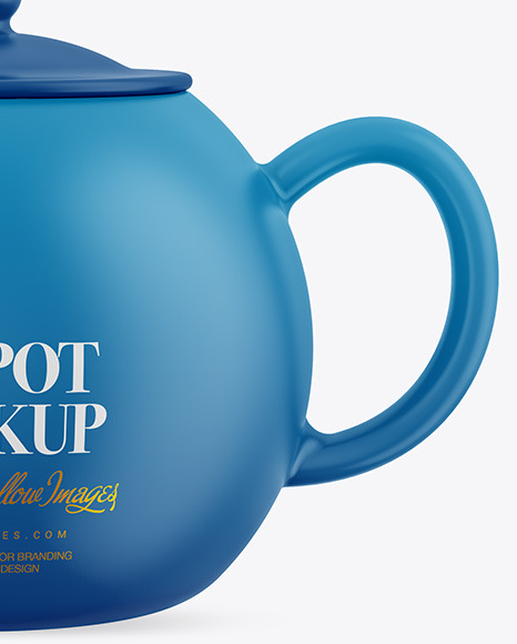 Matte Teapot Mockup