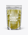 Clear Plastic Pouch w/ Spicy Herbs Sauce Mockup