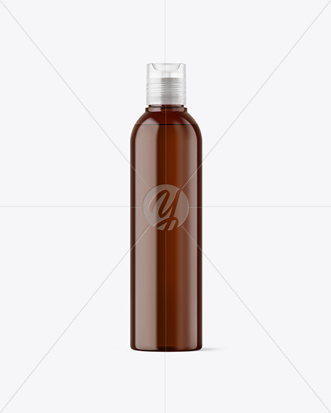 Amber Cosmetic Bottle Mockup