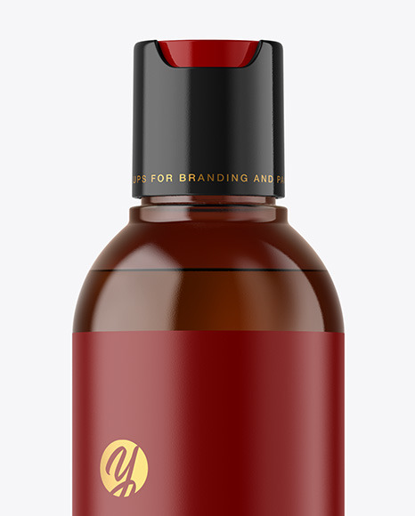 Amber Cosmetic Bottle Mockup Amber Cosmetic Bottle Mockup