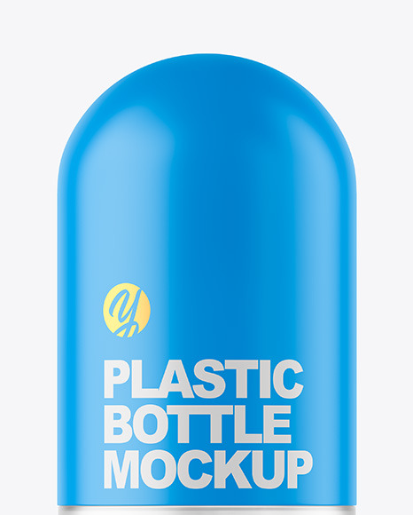 Frosted Cosmetic Bottle with Pump Mockup