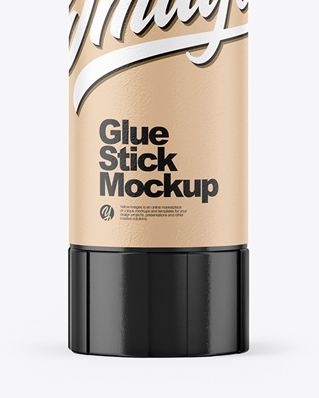 Glossy Glue Stick Mockup