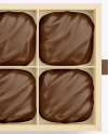 Box of Chocolate Sweets Mockup