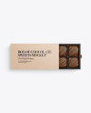 Kraft Paper Box of Chocolate Sweets Mockup