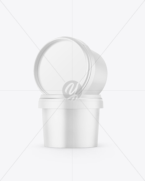 Plastic Cosmetic Jar Mockup