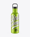 Metallic Water Bottle Mockup