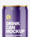 150ml Glossy Drink Can Mockup