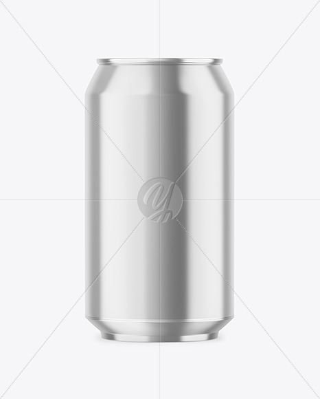 330ml Glossy Metallic Drink Can Mockup