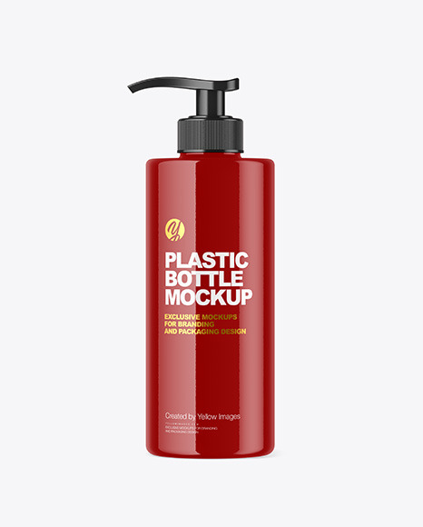 Glossy Pump Bottle Mockup - Cosmetic+Pump+Bottle+Mockup+Clear+Smarty+Mockups