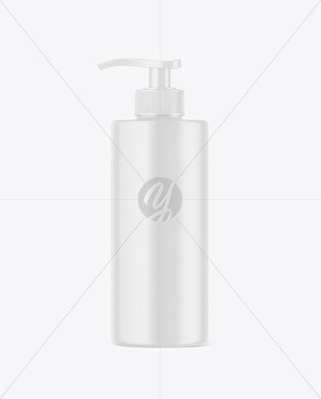 Matte Pump Bottle Mockup