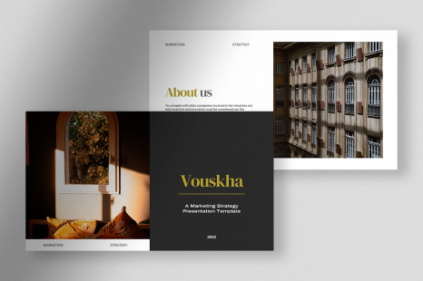 Vouskha - Bold Professional Marketing Strategy Presentation - Ppt template design