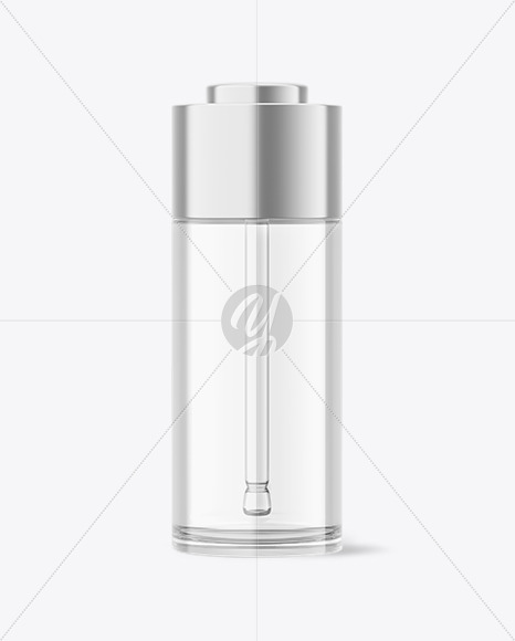 Clear Glass Dropper Bottle Mockup