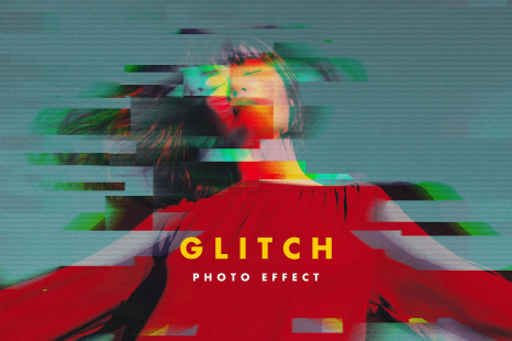 RGB Glitch Photo Effect - Displacement map