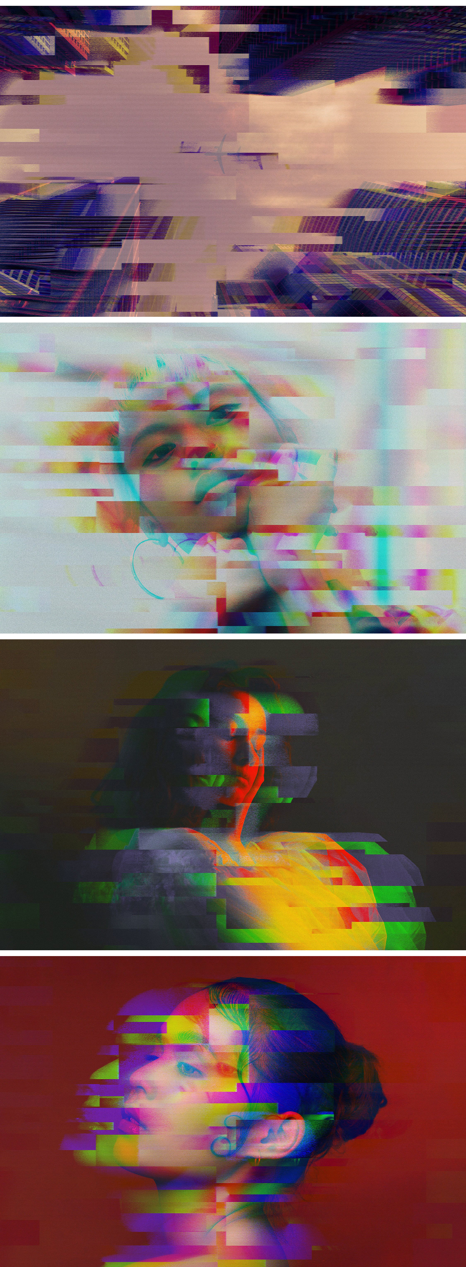 RGB Glitch Photo Effect