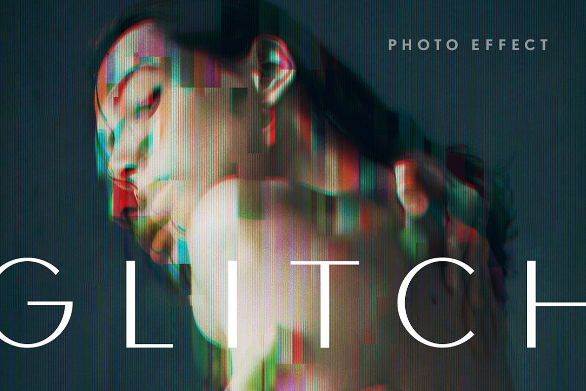 Screen Glitch Photo Effect Screen Glitch Photo Effect