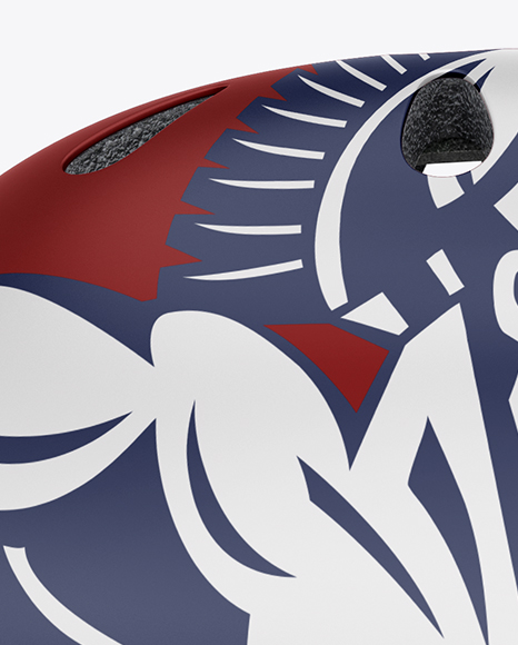 Skateboard Helmet Mockup - Side View