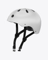 Skateboard Helmet Mockup - Left Hald Side View