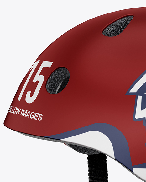 Skateboard Helmet Mockup - Left Hald Side View - Free Download Images