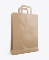 Kraft Bag Mockup - Half Side View