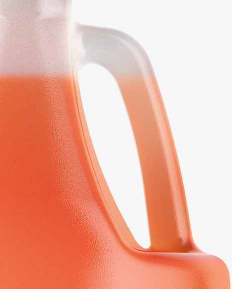 Clear Plastic Juice Jug Mockup