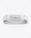 Wet Wipes Pack With Plastic Cap Mockup (High-Angle Shot)