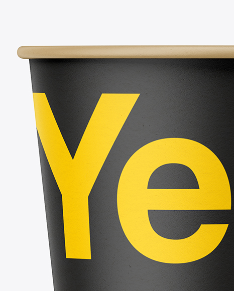 Paper Cup Mockup - Front View