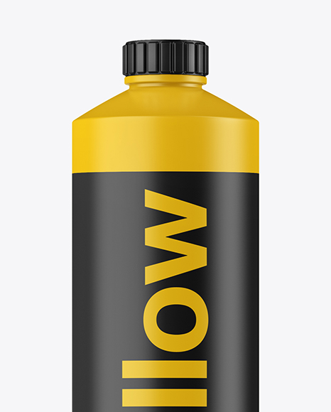 Matte Plastic Bottle Mockup