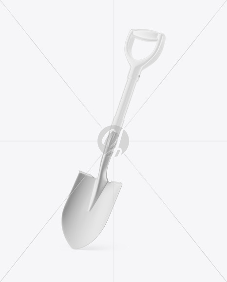 Metallic Shovel W/ Glossy Handle Mockup