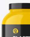 Glossy Plastic Jar Mockup