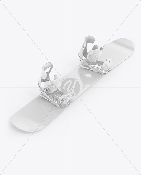 Glossy Snowboard Mockup